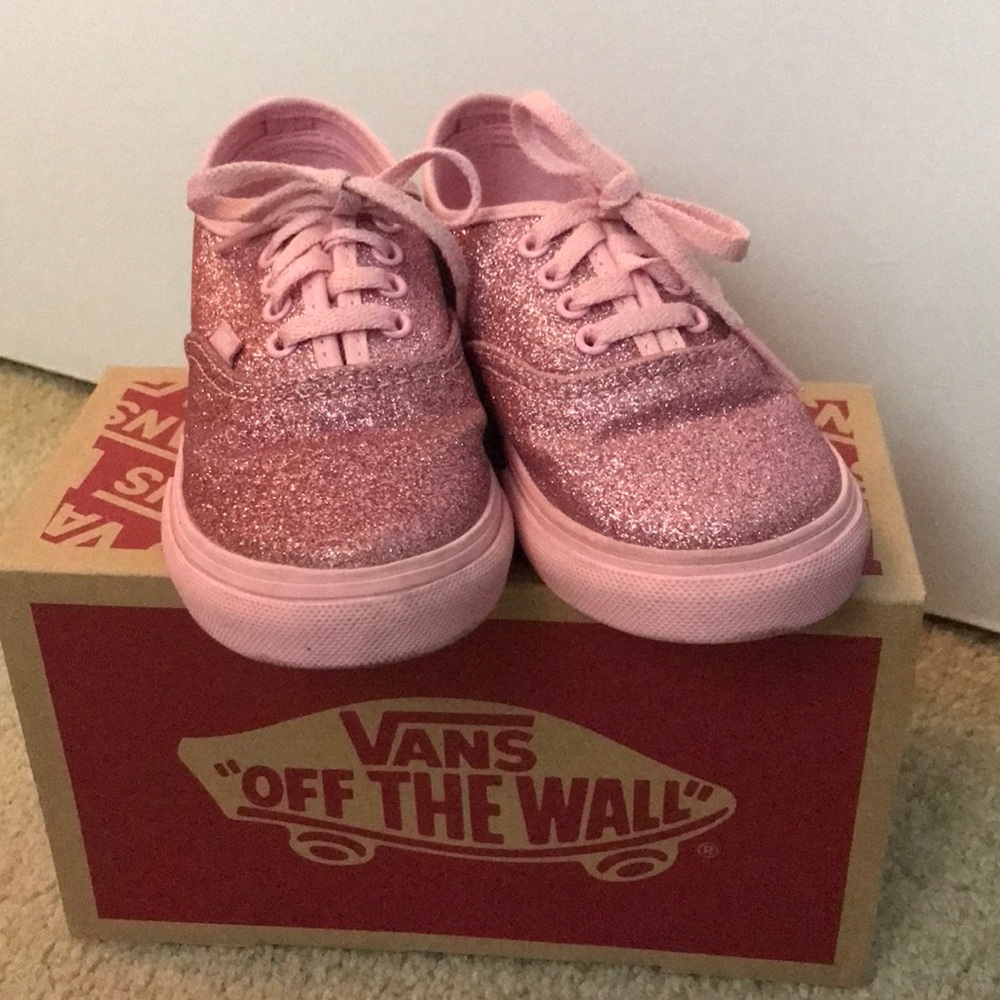 Toddler shimmer pink vans